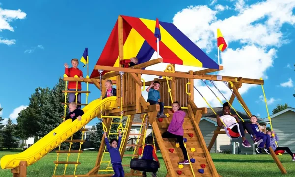 Rainbow Castle Pkg II Feature Model (16A) Playset